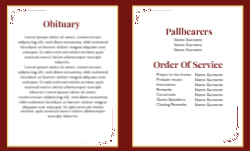 8.5 x 14 Half Fold Brochure