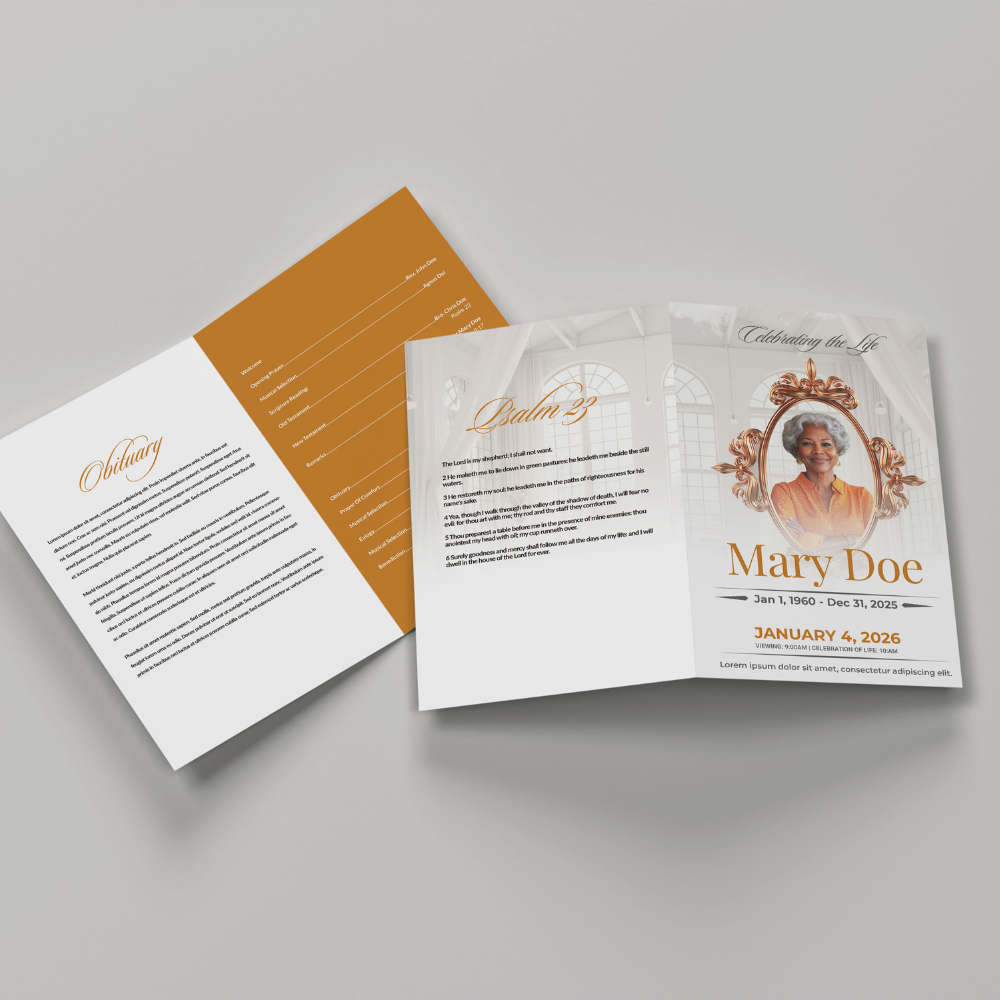 8.5 x 14 Half-fold Brochure