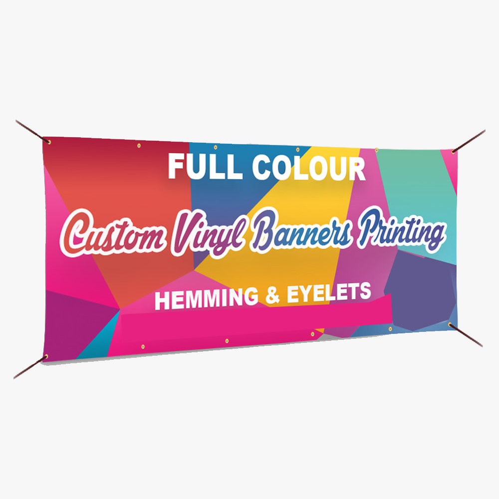 Finished full-color vinyl banners